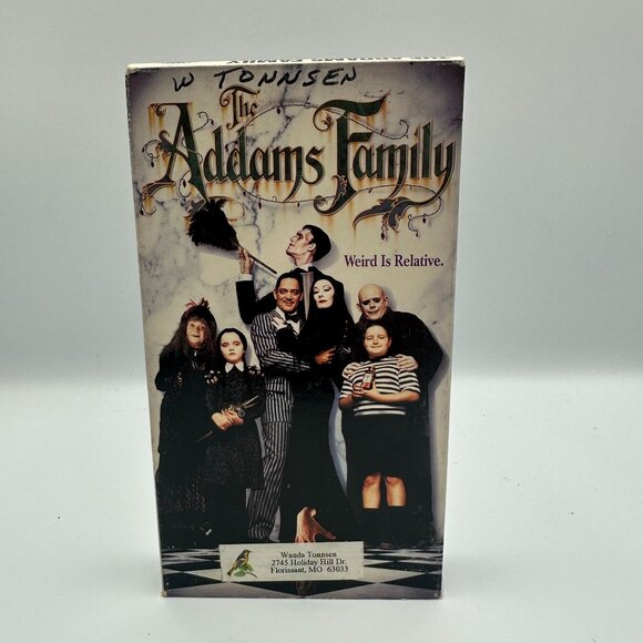 The Addams Family VHS 1991 Comedy Barry Sonnenfeld Christina Ricci PG-13 - Picture 1 of 4